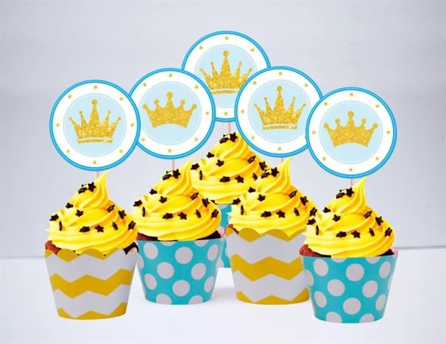 tem-banh-cupcake-vuong-mien-be-trai-mau-vang-xanh-min-1 Tem bánh cupcake Vương Miện Hoàng Tử màu vàng xanh min