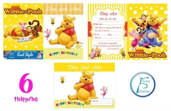 Thiệp Sinh Nhật Gấu Pooh