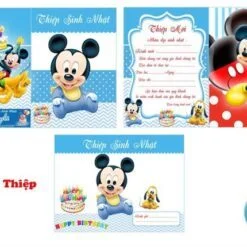 Thiệp Sinh Nhật Mickey