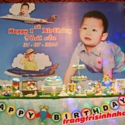 Trang Trí Sinh Nhật Trọn Gói chủ đề Máy Bay
