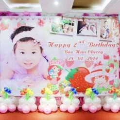 Trang Trí Sân Khấu Sinh Nhật chủ đề Bé Gái
