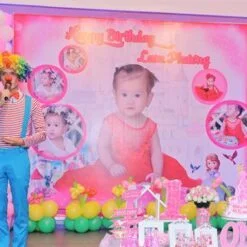 Trang trí sân khấu sinh nhật baby Girl