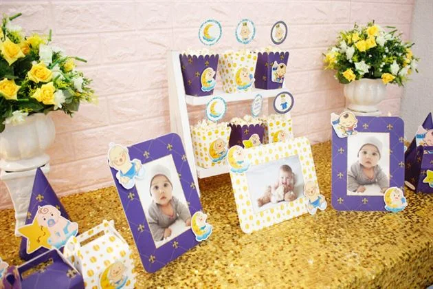 trang-tri-sinh-nhat-voi-set-mini-baby-boy-mau-xanh-hoang-gia Bàn tiệc sinh nhật trang trí dễ thương với set mini Baby Boy màu xanh hoàng gia
