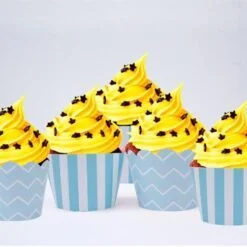 Vỏ bánh cupcake màu xanh da trời