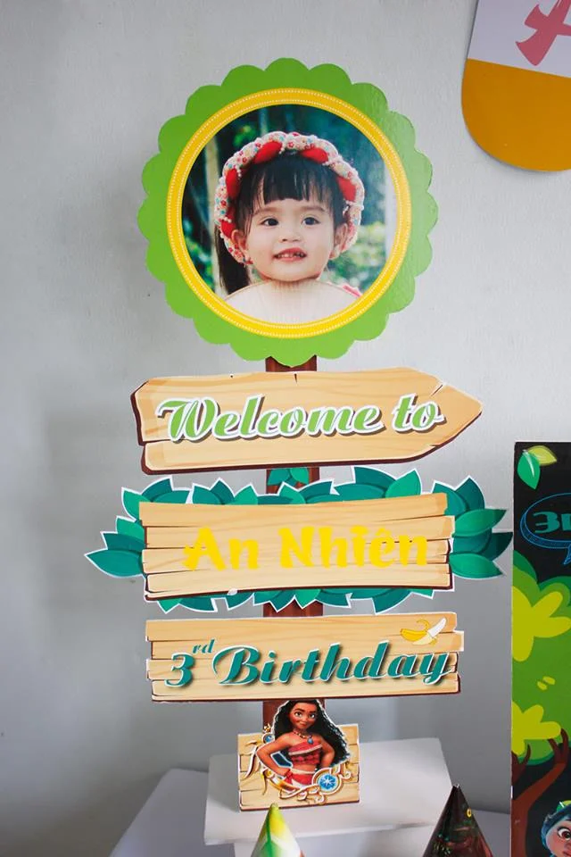 Cây welcome sinh nhật bé gái