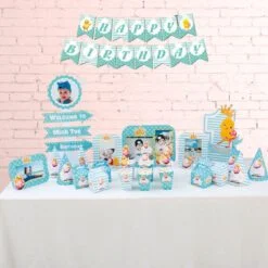 Set phụ kiện trang trí thôi nôi cho bé gái tuổi gà