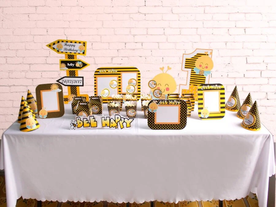 tron-goi-trang-tri-sinh-nhat-con-ong Bộ set trang trí sinh nhật cho bé chủ đề Bé Ong
