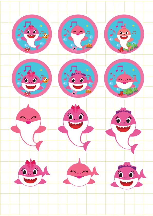 Ruot bo tem bap rang bo baby shark girl Ruột bộ tem bắp rang bơ Baby Shark Girl