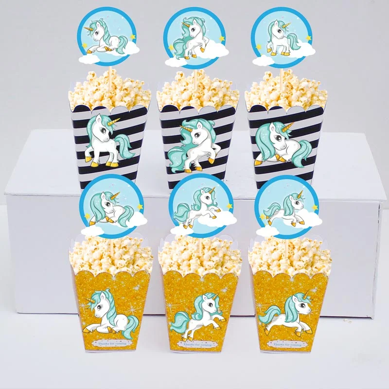 Set bắp rang bơ Unicorn Boy màu đen im tuyến