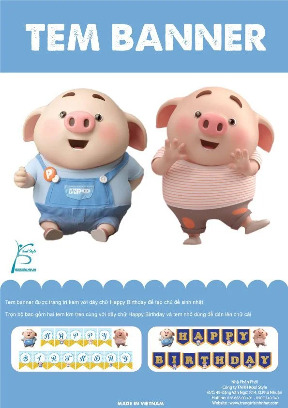 bia tem banner be heo trai 1 Bìa tem banner bé heo trai