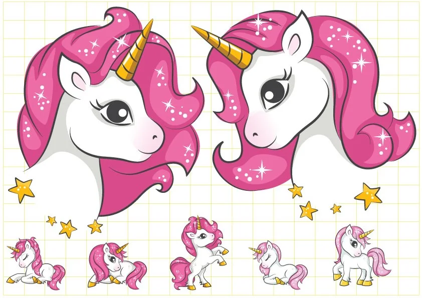 Ruột tem dây chữ Unicorn Girl