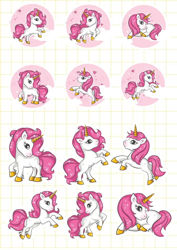 Ruột tem bắp rang bơ Unicorn Girl