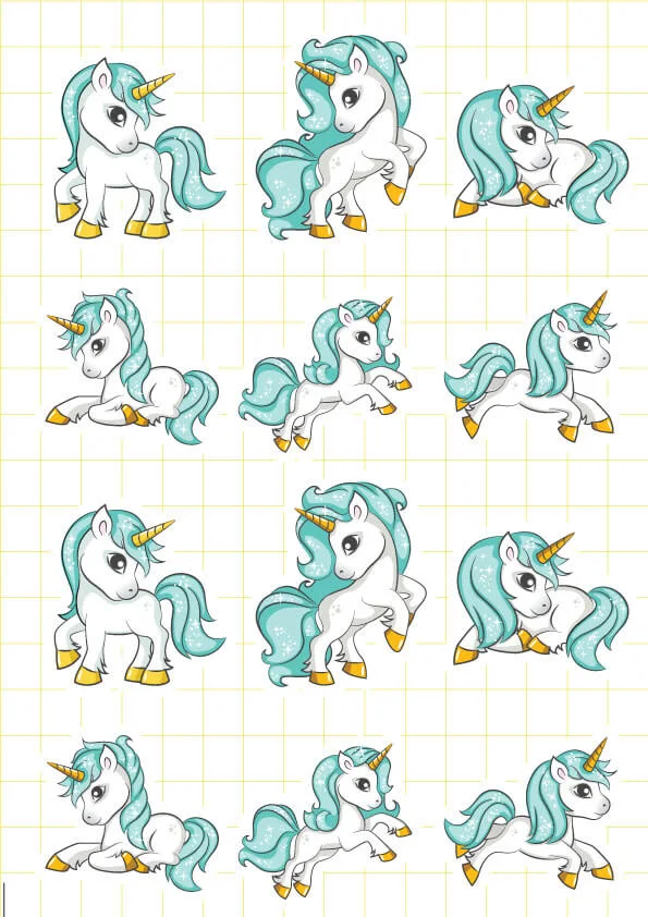 ruot bo tem khung hinh unicorn boy Ruột tem khung hình Unicorn Boy