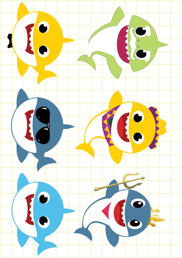 ruot bo tem non babyshark boy Ruột bộ tem nón sinh nhật Baby Shark Boy