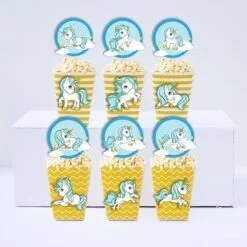 tem bắp rang bơ unicorn boy màu vàng hoàng gia