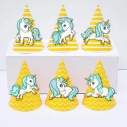 Tem nón unicorn boy màu vàng hoàng gia