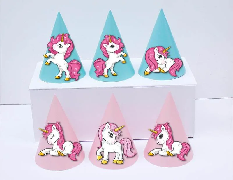 Tem nón unicorn girl màu hồng xanh min