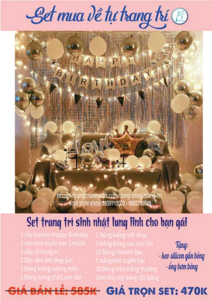 bia set bong trang tri sinh nhat lung linh cho ban gai