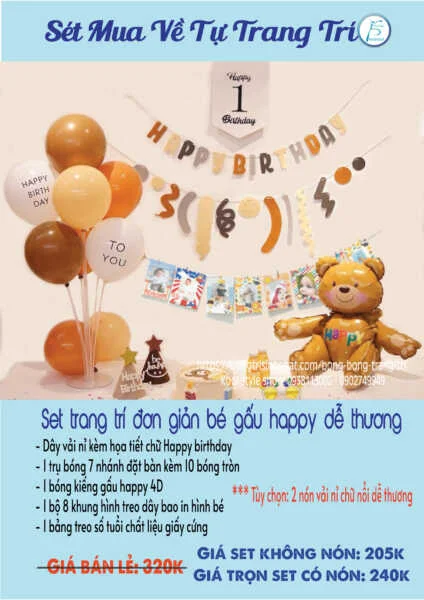 bia set trang tri don gian be gau happy de thuong 2
