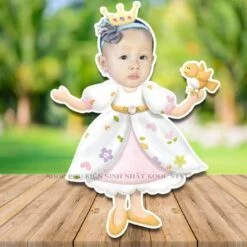 Chibi công chúa bận đầm hoa