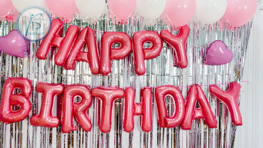 day chu happy birthday mau hong cho be gai de thuong