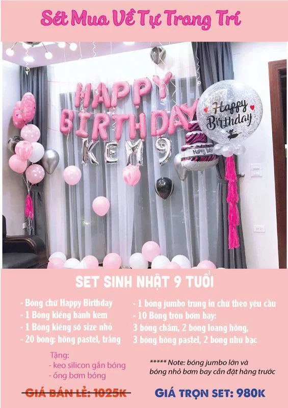 set be gai 9 tuoi