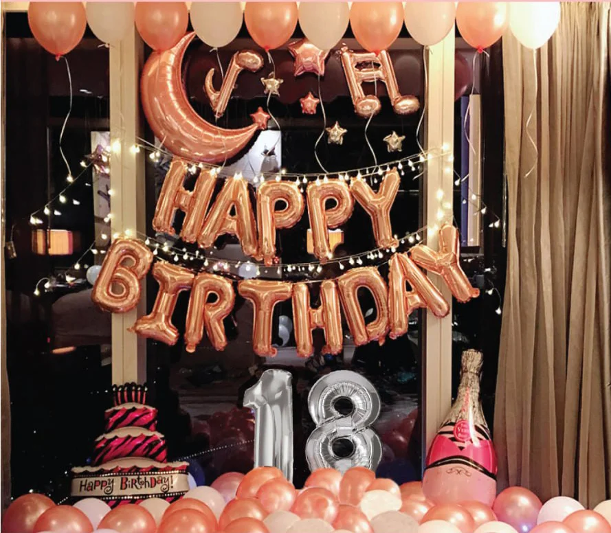 set bong sinh nhat 18 tuoi tone hong 1