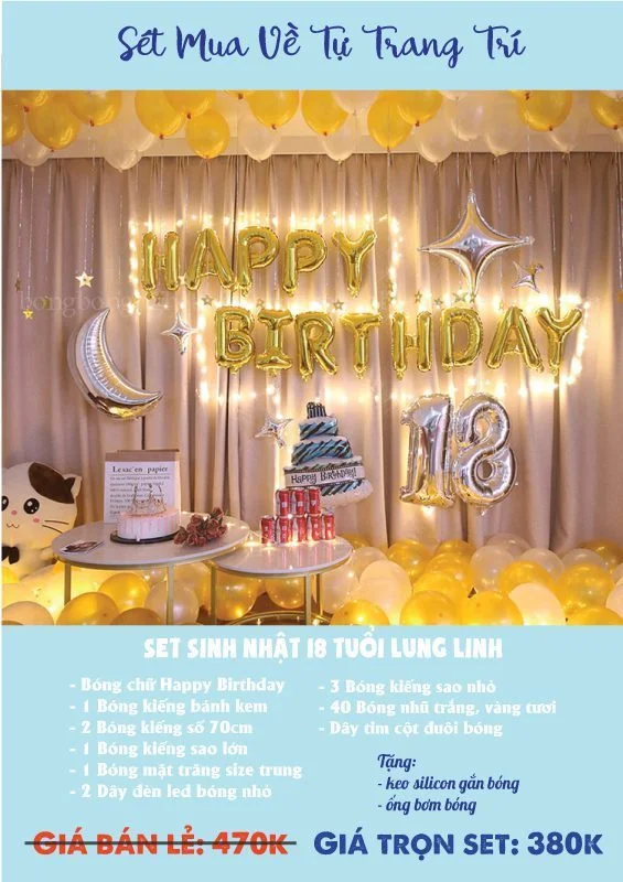 set bong sinh nhat 18t tong vang