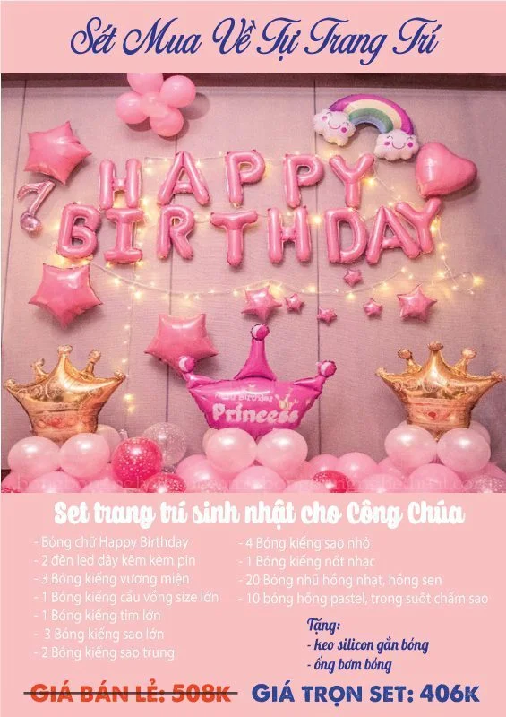set bong sinh nhat cho cong chua set bong sinh nhat cho cong chua
