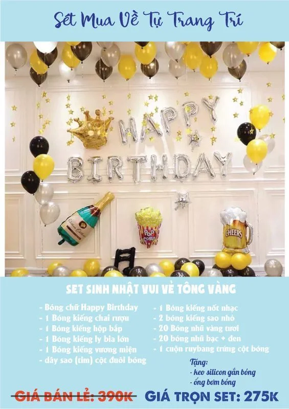 set bong sinh nhat vui ve tong vang set bong sinh nhat vui ve tong vang