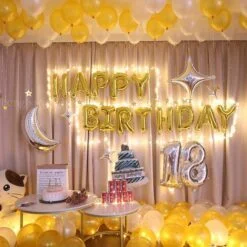 Trang trí sinh nhật 18 tuổi cực đẹp