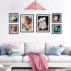 set khung ảnh dán tường cân đối