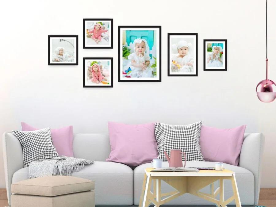set-khung-anh-sang-tao set khung ảnh dán tường sáng tạo