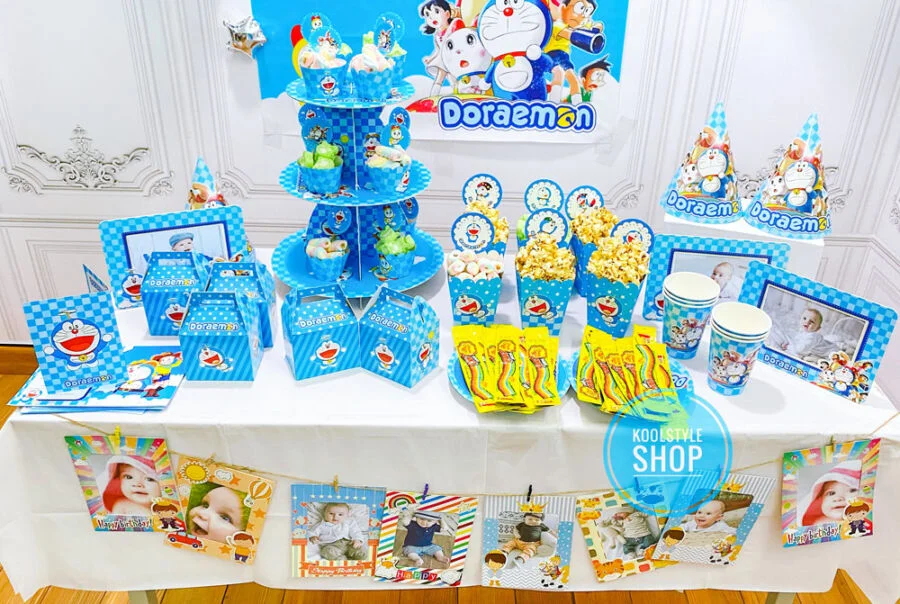 ban trang tri sinh nhat doraemon ban trang tri sinh nhat doraemon