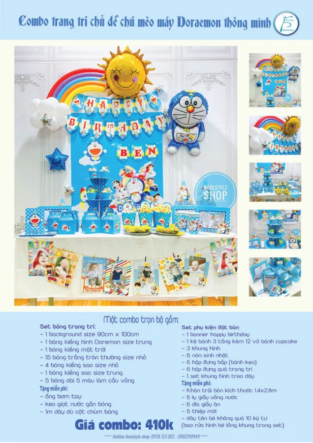 chi tiet full set do trang tri sinh nhat cho be doraemon chi tiet full set do trang tri sinh nhat cho be doraemon