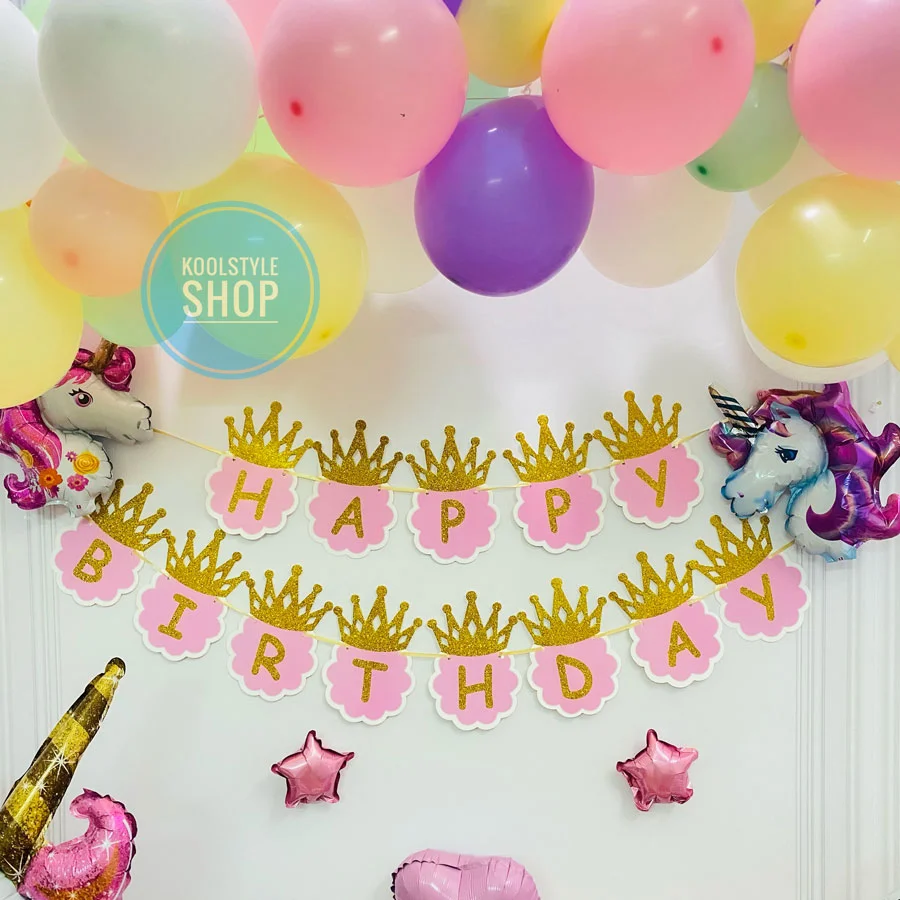 day banner happy birthday sinh nhat unicorn day banner happy birthday sinh nhat unicorn