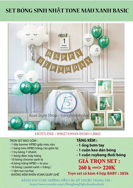 set bong xanh basix han quoc set bong xanh basix han quoc