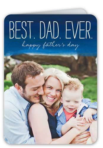 happy fathers day card with photos of a family on cover