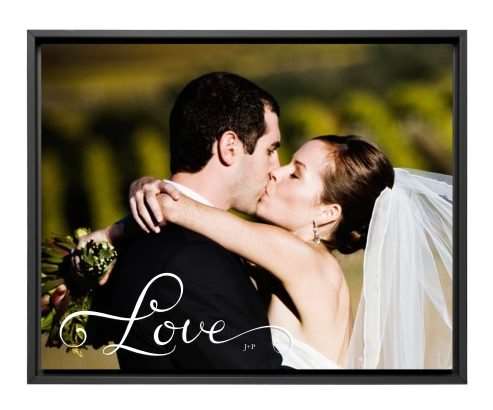 wedding canvas print gift