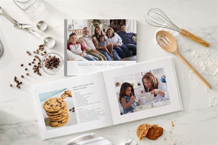 A family recipe photo book