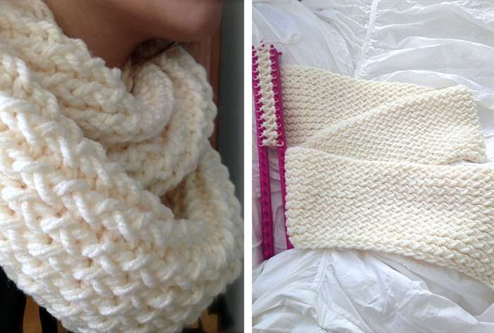 creative gift ideas knitted infinity scarf 