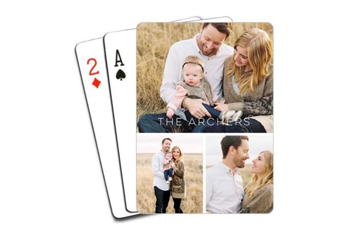 family photo playing cards creative DIY gift ideas