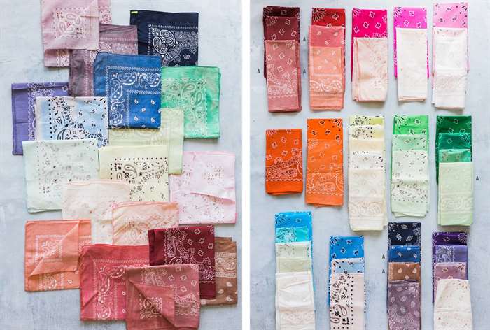 creative gift ideas dyed handkerchiefs