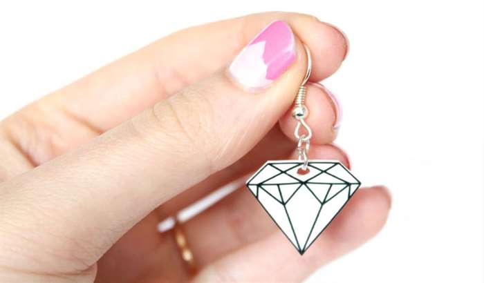 10th wedding anniversary gift ideas diy diamond earrings