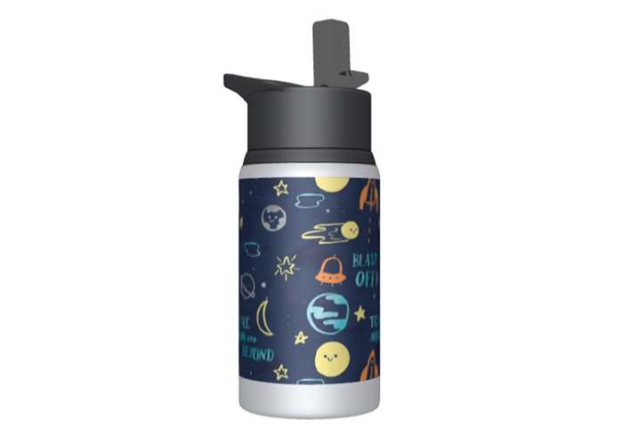 Custom kids water bottle with a kids design from the art library