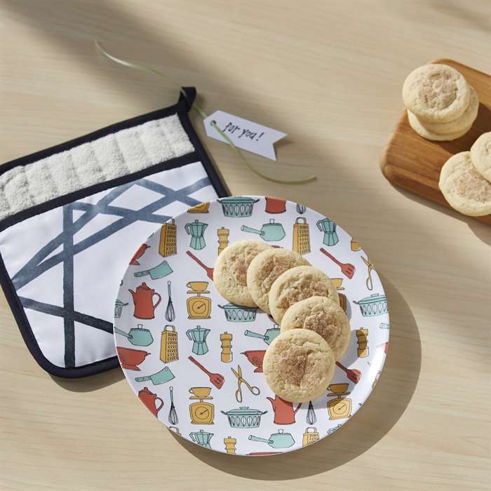 cookies on a decorative plate for a teacher