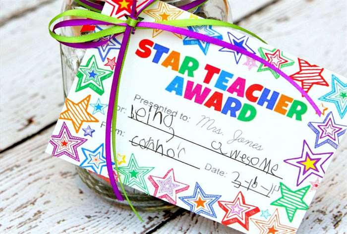 teacher appreciation week gift ideas star teacher award 