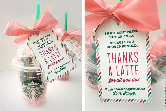 teacher appreciation week gift ideas coffee shop gift card width=