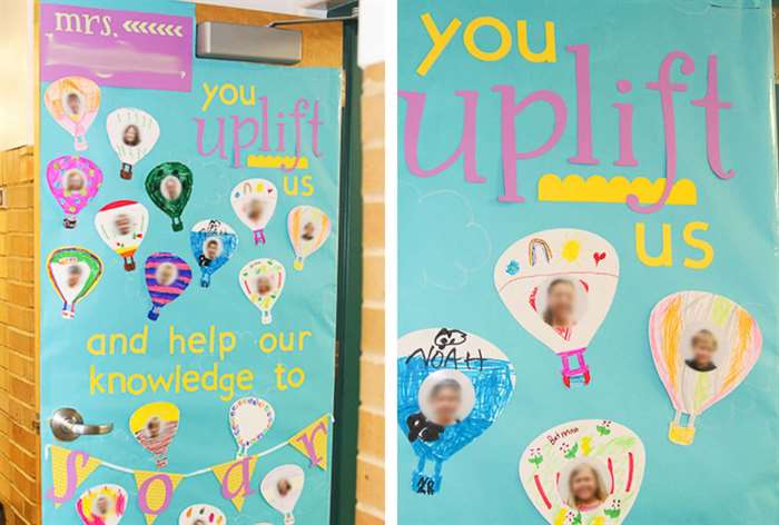 teacher appreciation week gift ideas decorated classroom door width=