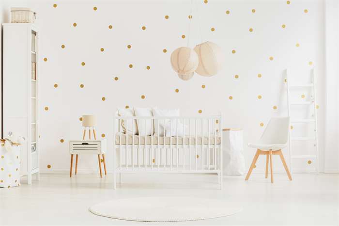 polka dot nursery room